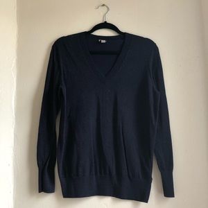 Sparkly navy pull over sweater